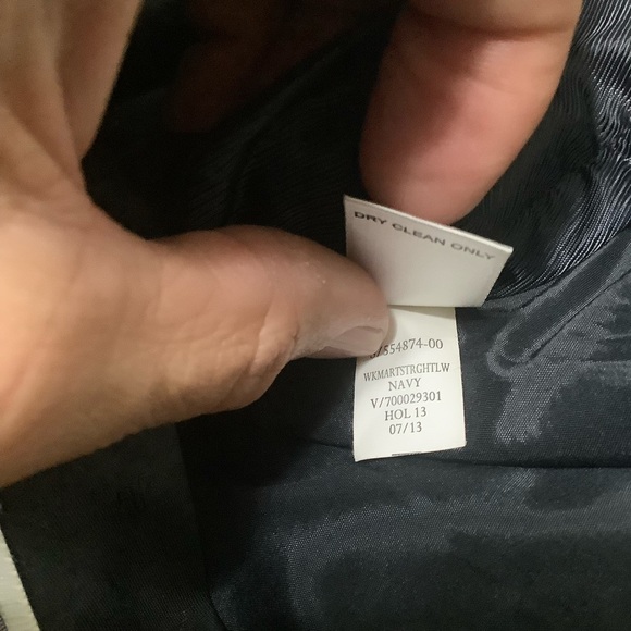 Banana Republic Martin Fit Slacks Sz 0 Navy - Picture 8 of 9